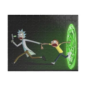Rick and Morty Puzzle XXL, Fun Jigsaw for Game Nights, Unique Gift for Fans, Home Decor, Brain Teaser, Family Activity