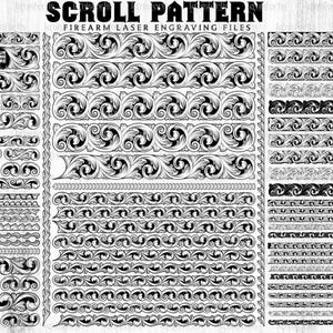 Scroll slide Bundle, Laser Engraving Files, Scrollwork SVG DXF Ai, Cnc, Cricut, Silhouette, Ezcad, Lightburn Files