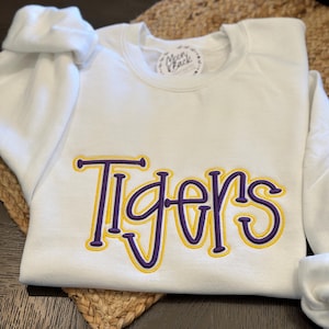 Tigers 3D Puff Embroidery Sweatshirt