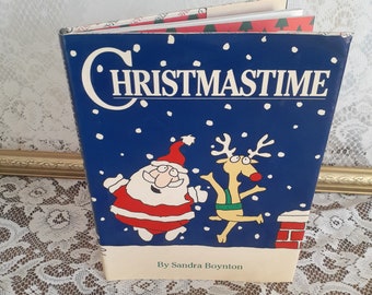Christmastime by Sandra Boynton Vintage 1987 Hardcover First Edition Christmas Traditions Book