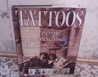 Tattoos from Paradise Art Book: Polynesian Tattoo Designs - 1999 Vintage Hardcover