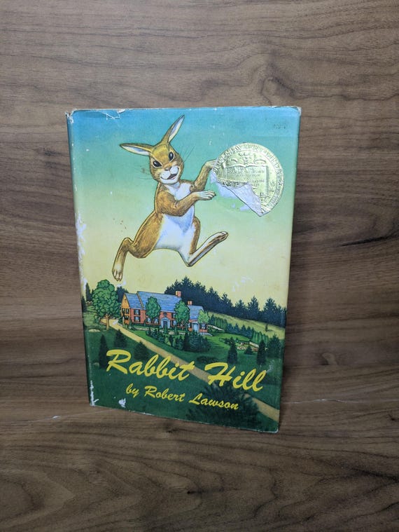 Rabbit Hill Children's Chapter Book by Robert Lawson - 1966 Vintage Hardcover