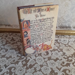 Chaucer Biography: The Life and Times by John Gardner, 1977 First Edition