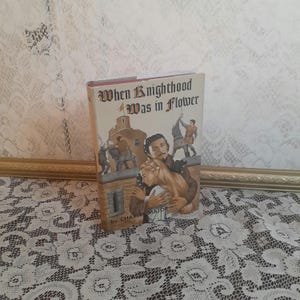 Historical romance book, When Knighthood Was in Flower, Charles Major, vintage Grosset & Dunlap, Tudor England fiction, royal love story