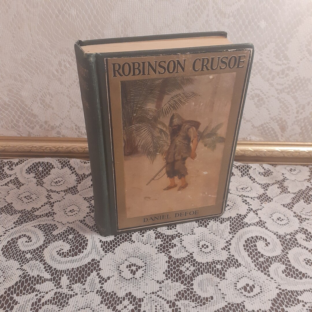 Robinson Crusoe by Daniel Defoe Vintage 1930s Hardcover Golden Books ...