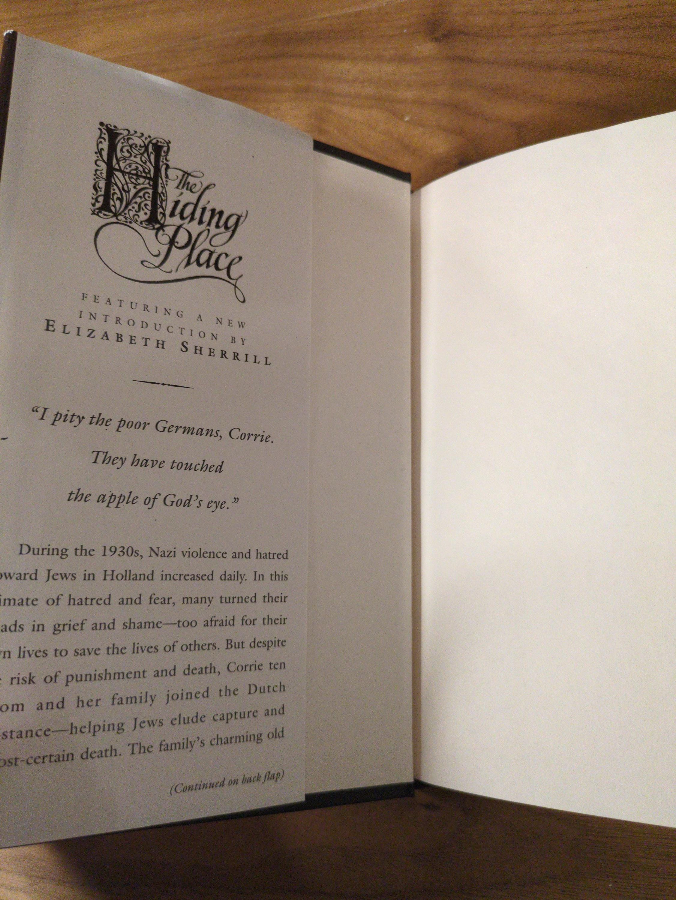 The Hiding Place Book Corrie Ten Boom 1992 Hardcover WWII Memoir - Etsy