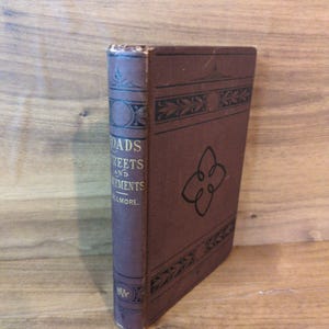 Civil Engineering book Roads Streets and Pavements QA Gillmore 1876 antique infrastructure treatise