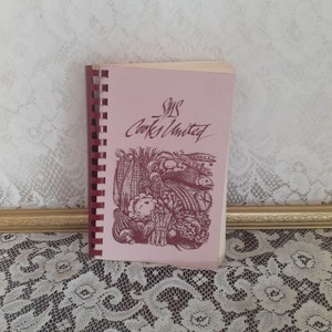 Regional cookbook book, SMS Cooks United book, West Chester PA, vintage community recipes, local Pennsylvania cooking