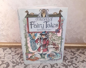 Vintage Fairy Tales Book: 1982 Illustrated World Stories by James Riordan