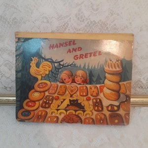 Vintage Children&#39;s Book, Hansel and Gretel 1961 Pop Up Illustrated Storybook