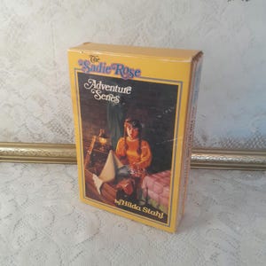 Vintage book box set, Sadie Rose Adventure Series Books 1–4, Hilda Stahl, prairie family stories, Christian girls fiction, 1990s paperbacks