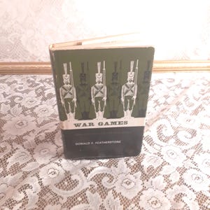 Vintage military strategy book, War Games by Donald F. Featherstone, 1962 hardcover, wargaming classic