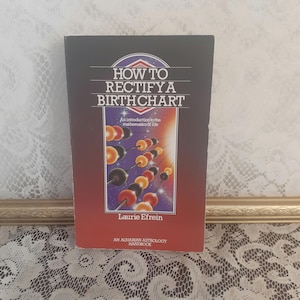 Cómo rectificar una carta natal, de Laurie Efrein, libro de astrología de bolsillo de 1987