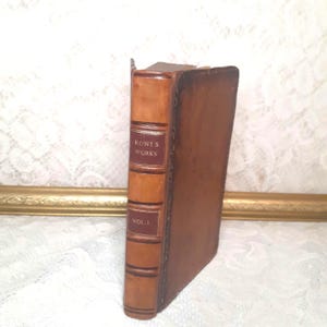 1776 Antique Leather-Bound Book, The Works of Nicholas Rowe Volume I – The Ambitious Step-Mother, Tamerlane, The Fair Penitent, Ulysses
