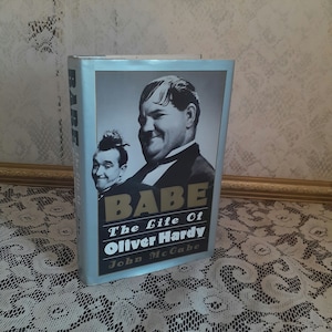 Biography book, Babe: The Life of Oliver Hardy, John McCabe, 1989 hardcover, vintage film history, classic comedy icon