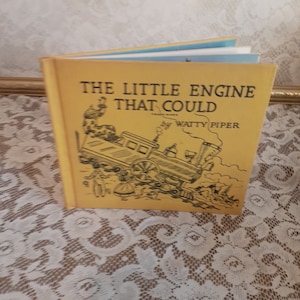 Children’s classic book, The Little Engine That Could, Watty Piper 1965, vintage hardcover, illustrated favorite