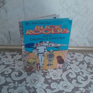 Vintage Buck Rogers Little Golden Book: Children of Hopetown, 1979 Sci-Fi