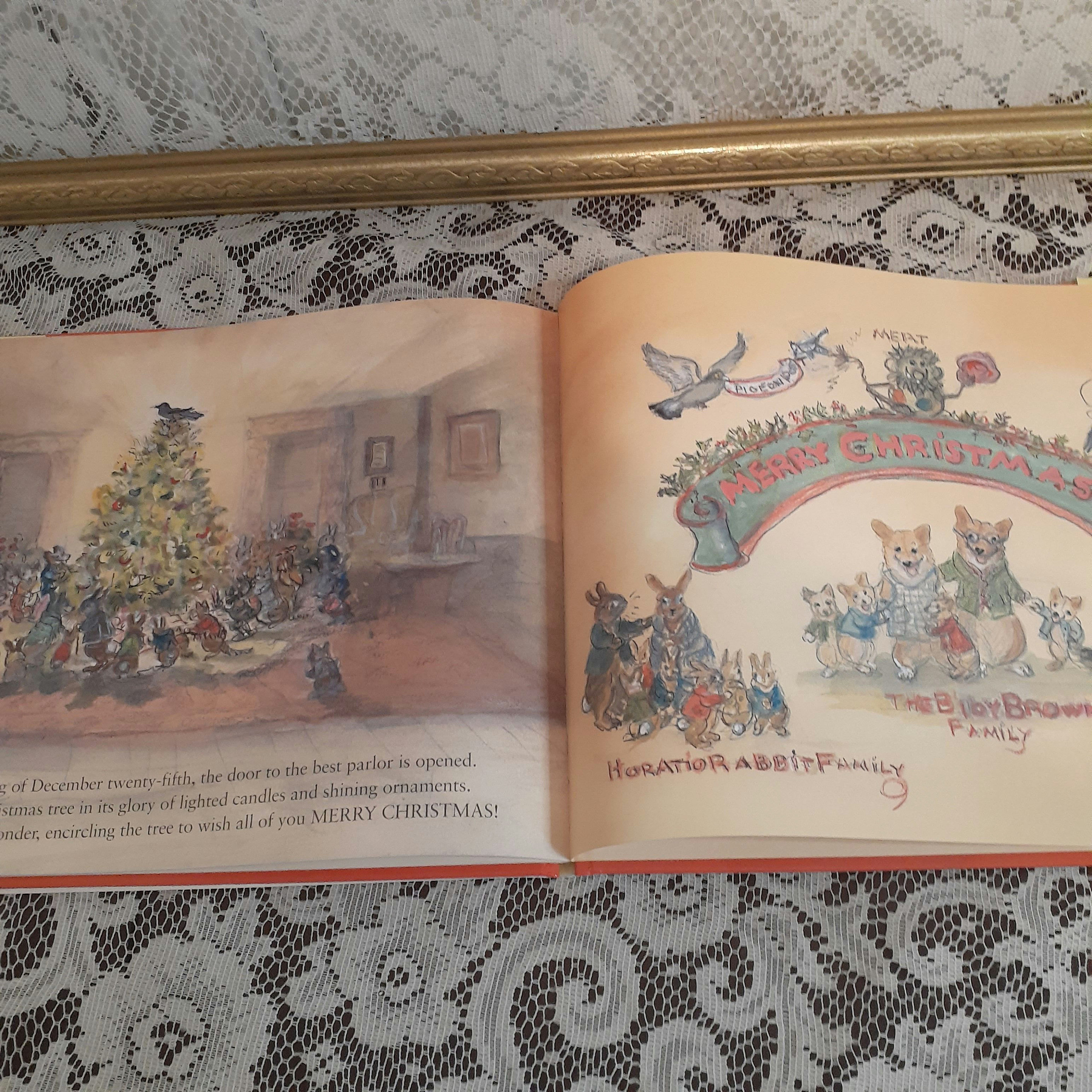 Corgiville Christmas by Tasha Tudor, Vintage 2002 Hardcover