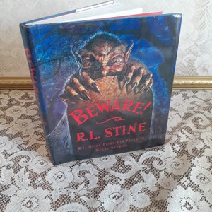 Children’s horror book, Beware! R.L. Stine’s favorite scary stories, 2002 vintage hardcover