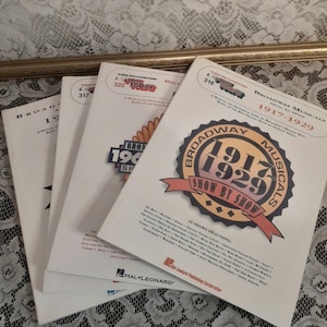 Vintage Broadway Sheet Music Set: Show by Show Piano Songbooks
