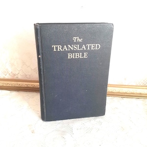 Religious history book, The Translated Bible 1534-1934, Martin Luther, vintage anniversary edition