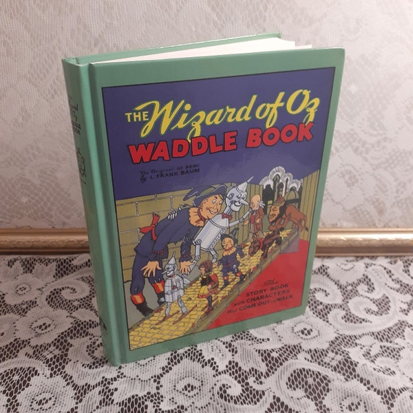 The Wizard of Oz Waddle Book by L. Frank Baum, Illustrated by W.W. Denslow, Vintage 1993 Hardcover Children's Book