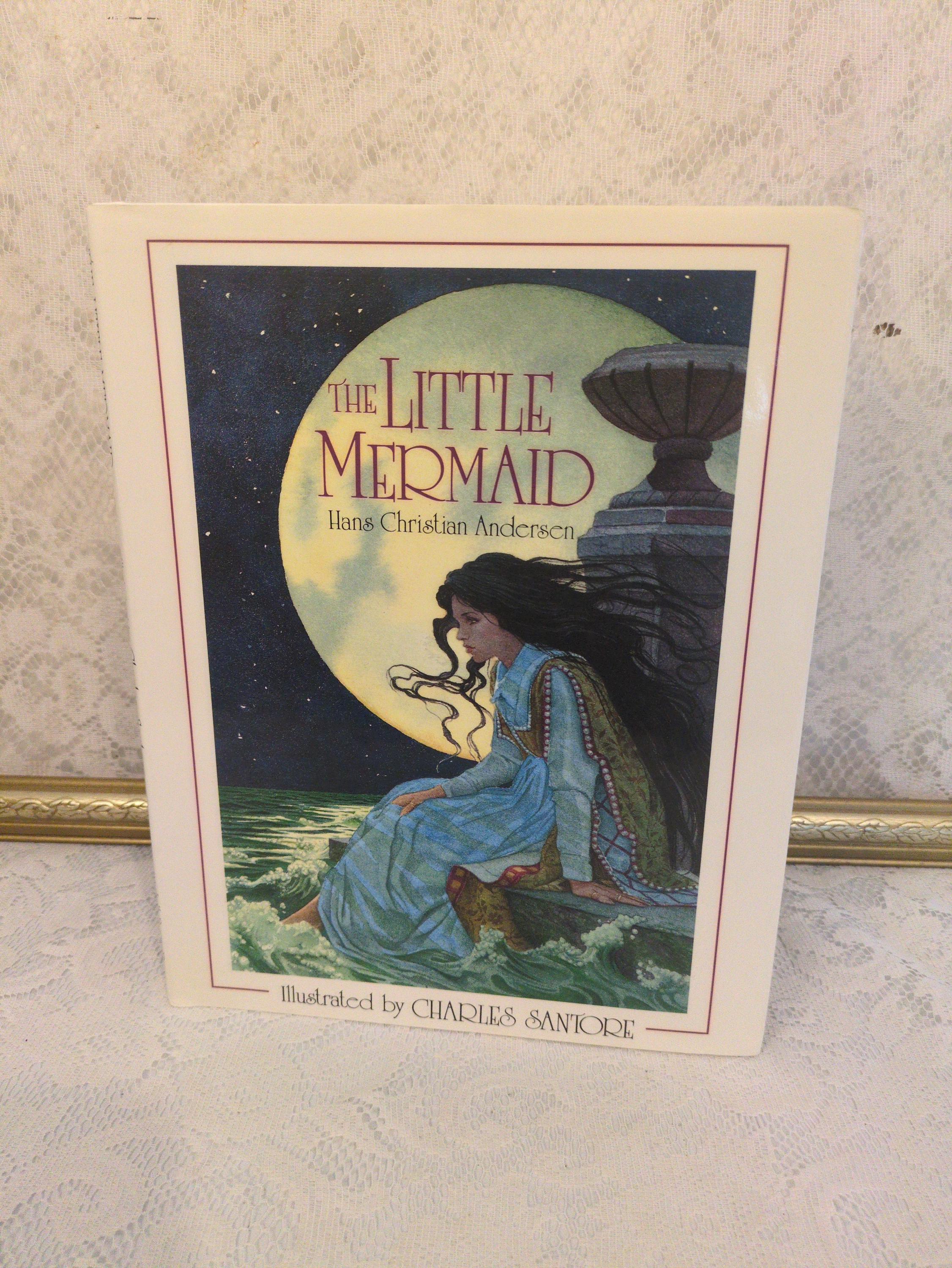 Vintage-Style Little Mermaid Poster – Siren Ocean Flower Fairy Tale Repro By GREATVINTAGEPOSTERS