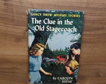 Nancy Drew Book Old Stagecoach 1960 Dust Jacket Hardcover
