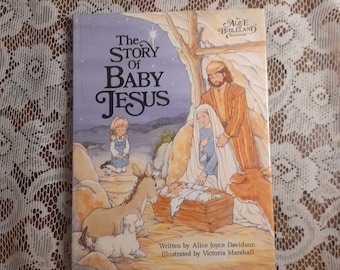 Alice in Bibleland: The Story of Baby Jesus, Vintage 1985 Hardcover Children's Christmas Book