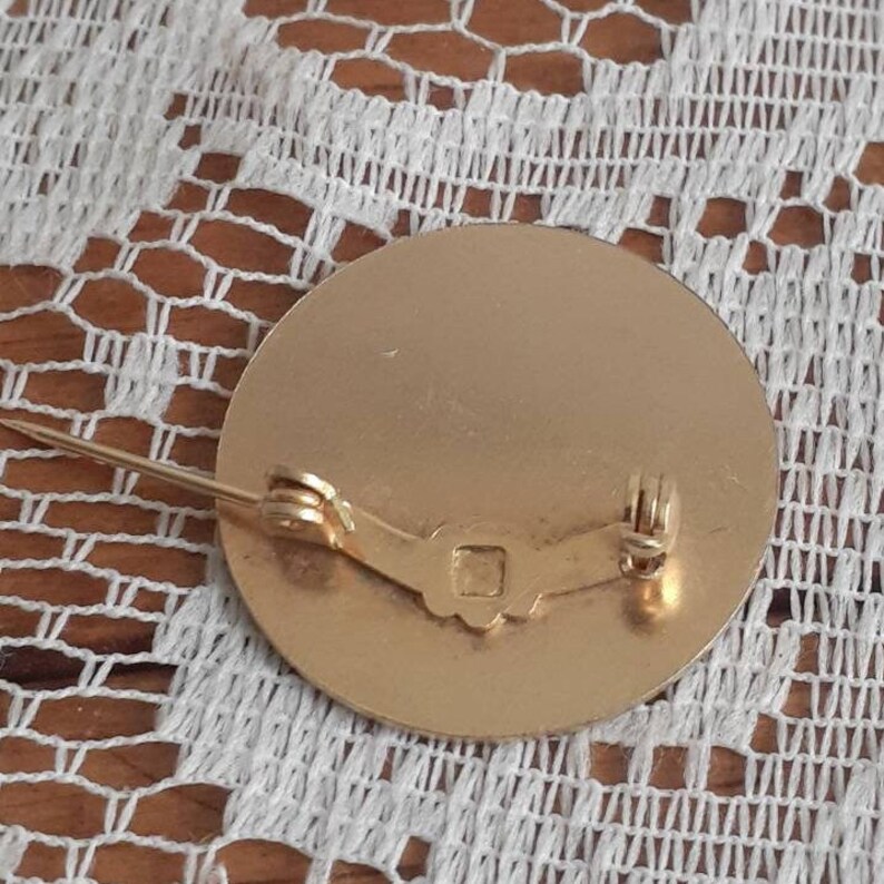 Vintage Script Cursive Letter R Circle Monogram Gold Toned - Etsy