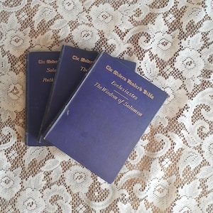Antique Bible Wisdom – The Modern Reader’s Bible: Proverbs, Ecclesiastes, Wisdom of Solomon & Song of Solomon, 1895 Hardcover