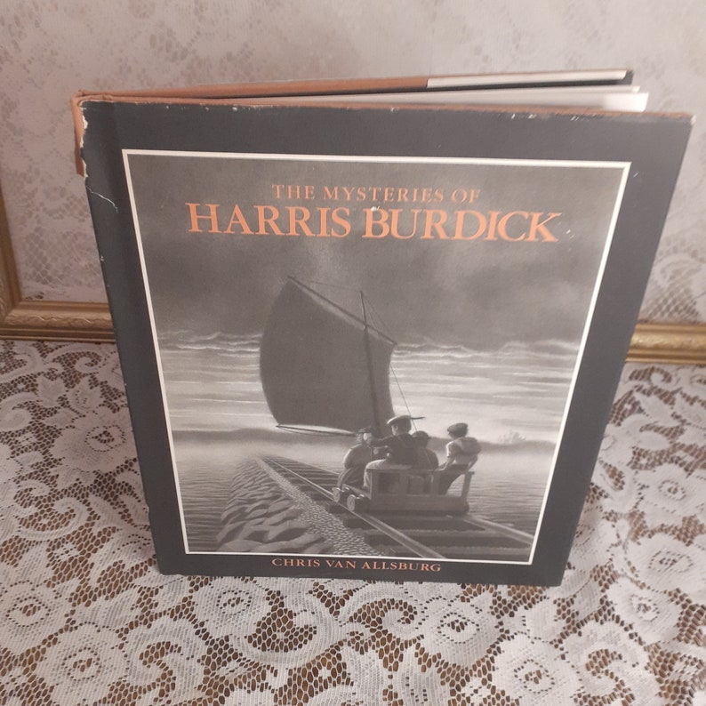 Mysteries of Harris Burdick by Chris Van Allsburg Vintage 1984 Hardcover Children's Book image 1