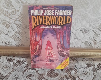SIGNED COPY! Riverworld and Other Stories by Philip Jose Farmer, Vintage 1981 Paperback Science Fiction Book