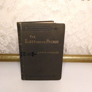Antique Christian Friendship Book: 1882 Hardcover, Decorative Victorian Cover
