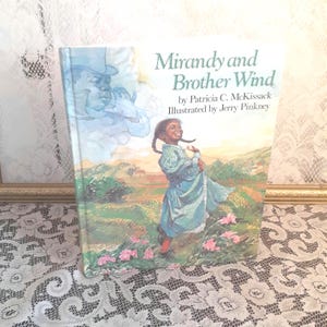 Vintage children&#39;s book, Mirandy and Brother Wind by Patricia McKissack, illustrated Jerry Pinkney, 1988 hardcover, Caldecott Honor classic