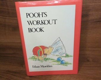 Pooh Workout Book First Edition 1984 Hardcover Winnie Pooh