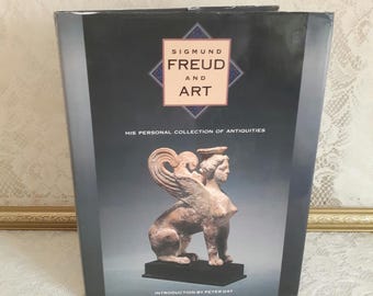 Sigmund Freud book, Freud and Art, Personal Collection, Peter Gay Intro, 1989 Vintage Hardcover