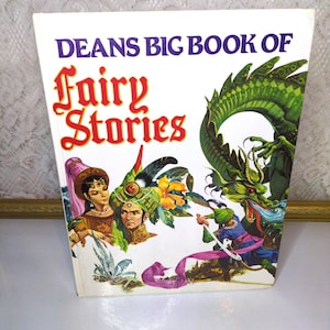 Vintage Fairy Tales Book: Dean&#39;s Big Book, 1985 Illustrated Hardcover