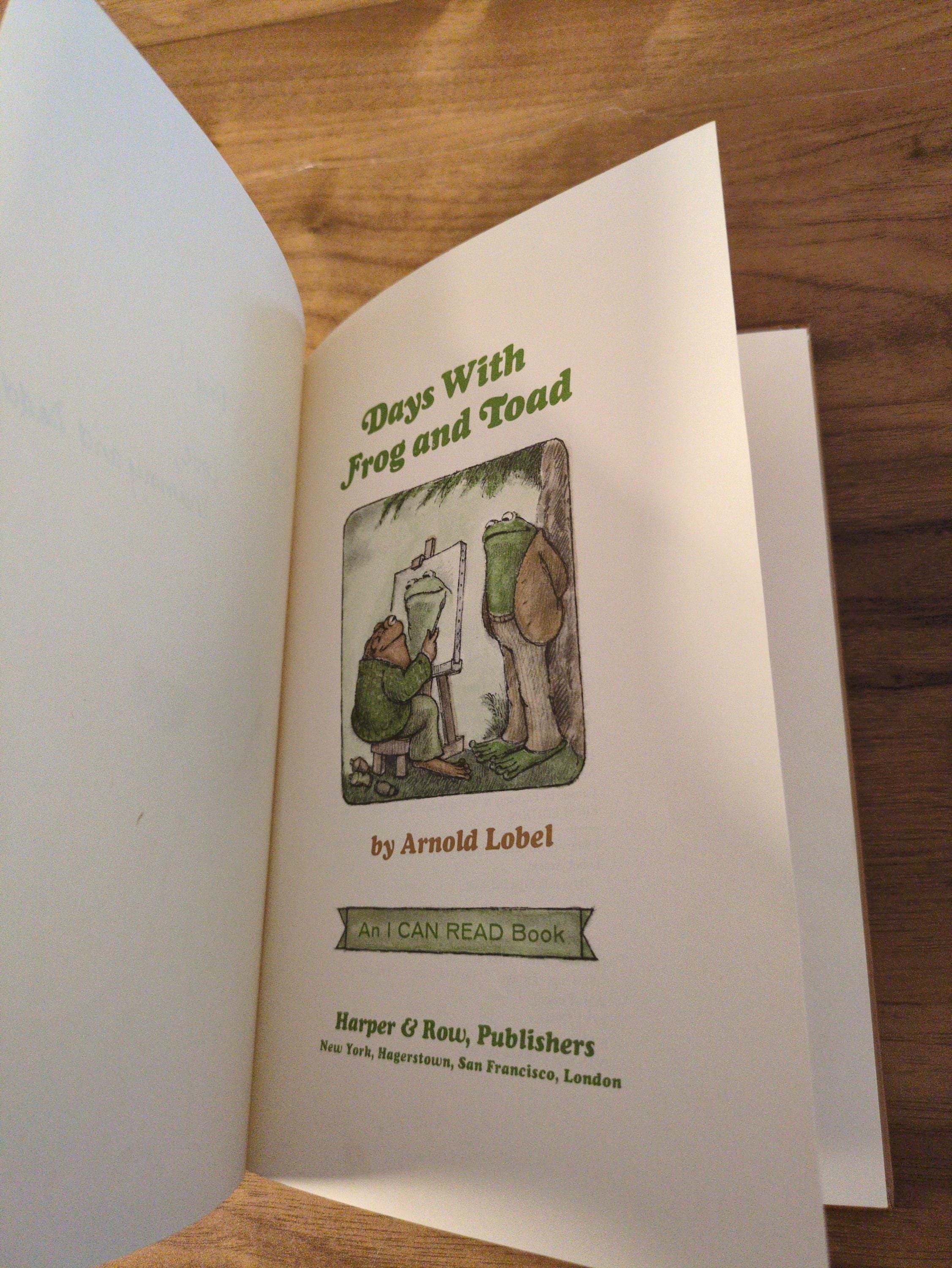 Frog and Toad Book Days With Frog and Toad First Edition 1979 Arnold ...