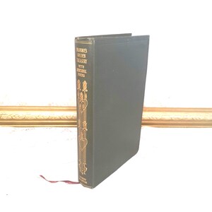 Antique poetry book, Golden Treasury 1911, Francis Turner Palgrave, English lyrical poems, classic poetry collection