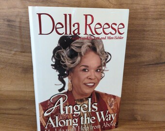 Angels Along the Way book by Della Reese, Vintage 1997 hardcover inspirational autobiography