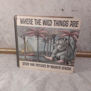 Classic Kids Book Vintage, Where the Wild Things Are 1963 Hardcover, Maurice Sendak Illustrated