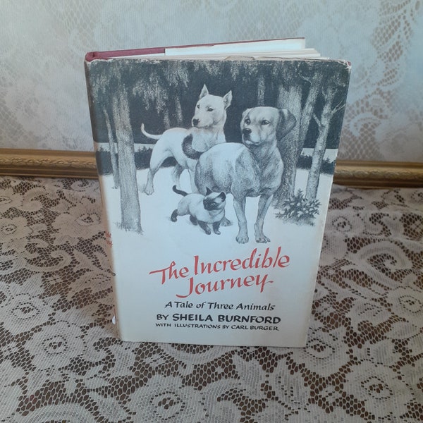 The Incredible Journey: A Tale of Three Animals by Sheila Burnford, Vintage, 1961 11th Printing Hardcover YA Homeward Bound Book