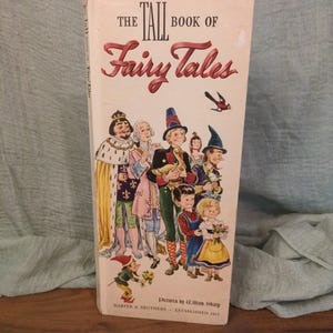 Tall Book of Fairy Tales vintage book 1947 William Sharp illustrated classic