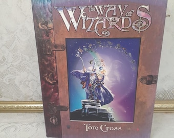 Vintage Fantasy Wizard Book: The Way of Wizards, Hardcover 2001 Edition