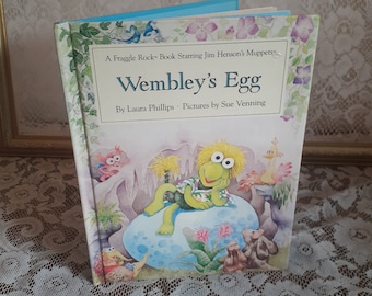 A Fraggle Rock Book: Wembly's Egg, Vintage 1985 Children's Jim Henson Muppet Book