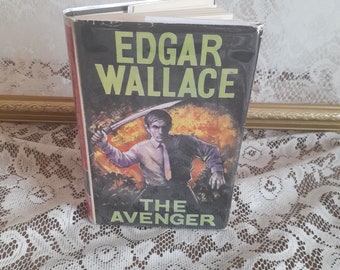Vintage Crime Novel: The Avenger by Edgar Wallace, 1970 Hardcover