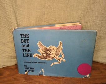 Dot and the Line book Norton Juster 1963 vintage hardcover with dust jacket math story