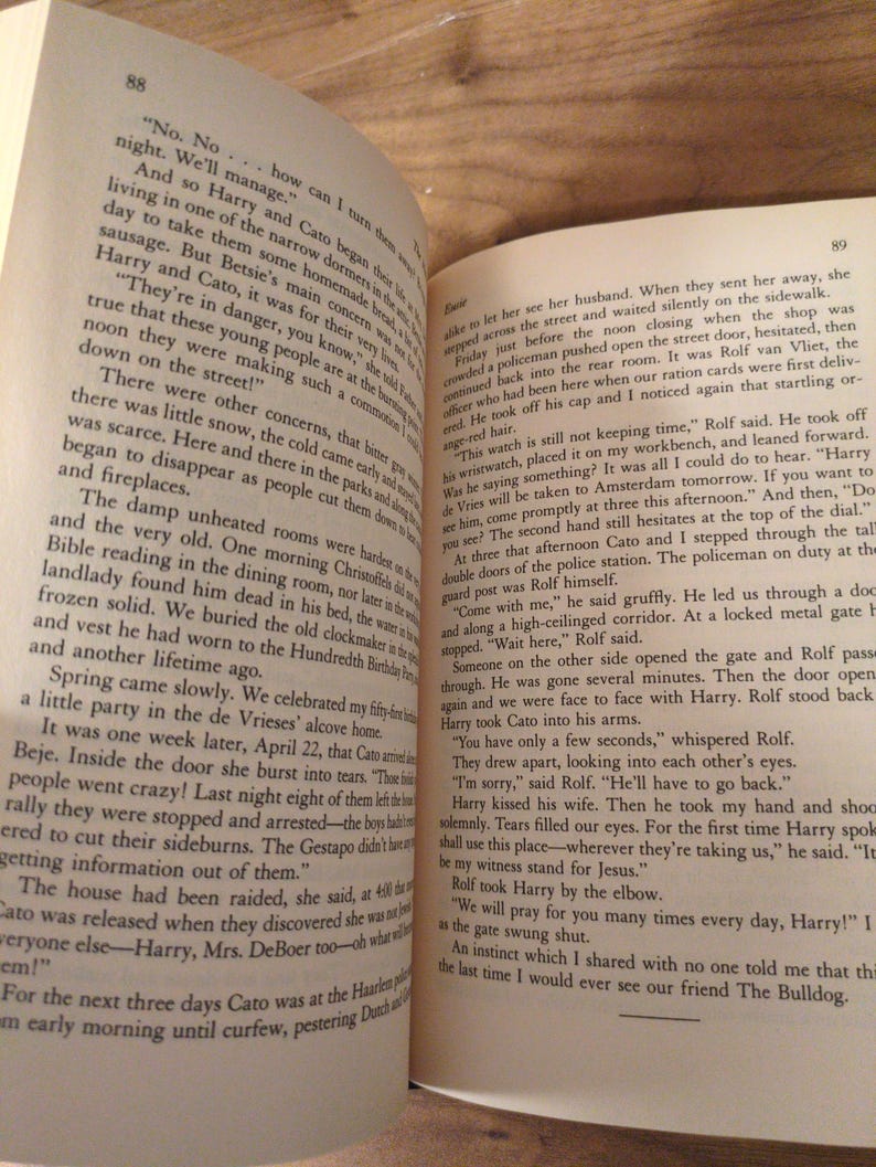 The Hiding Place Book Corrie Ten Boom 1992 Hardcover WWII Memoir - Etsy