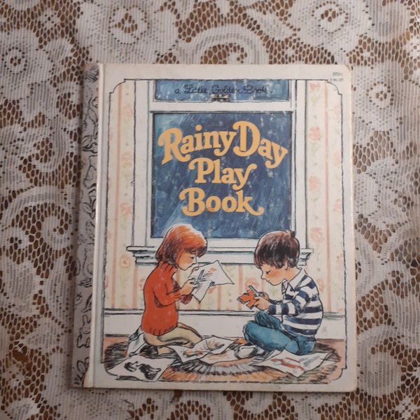 The Rainy Day Play Book, Vintage 1981 Children's Little Golden Book